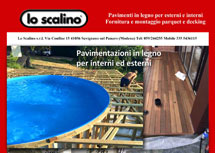Catalogo pdf dei pavimenti in legno da esterni ed interni di Vendita e posa in opera Lo Scalino
